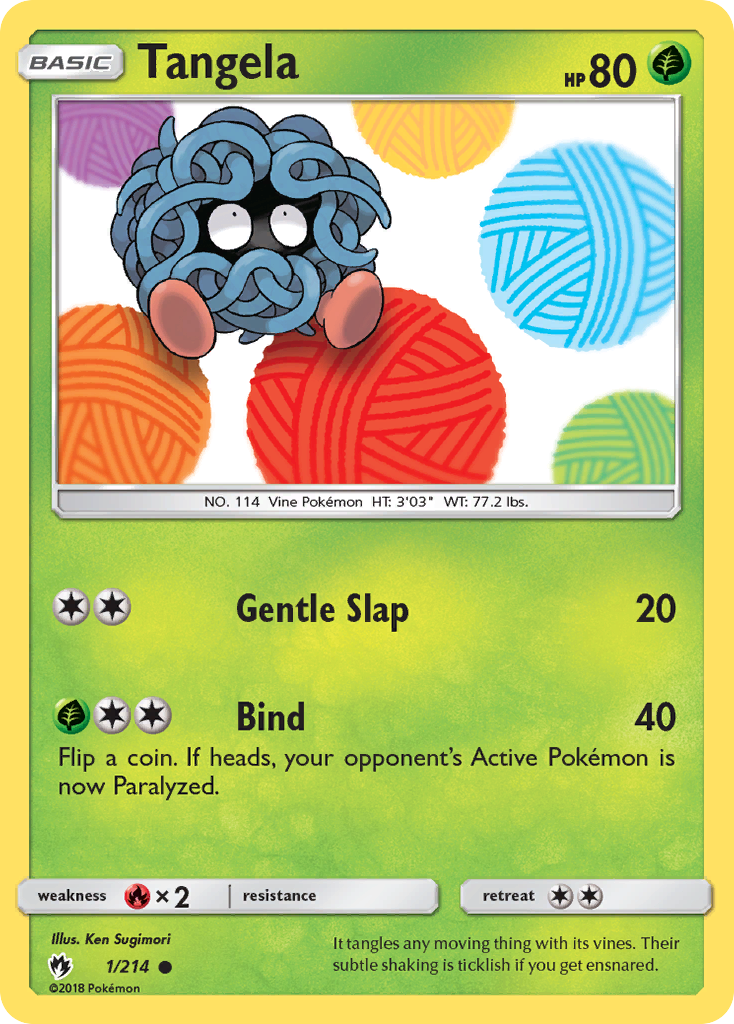 Lost Thunder Tangela #1/214